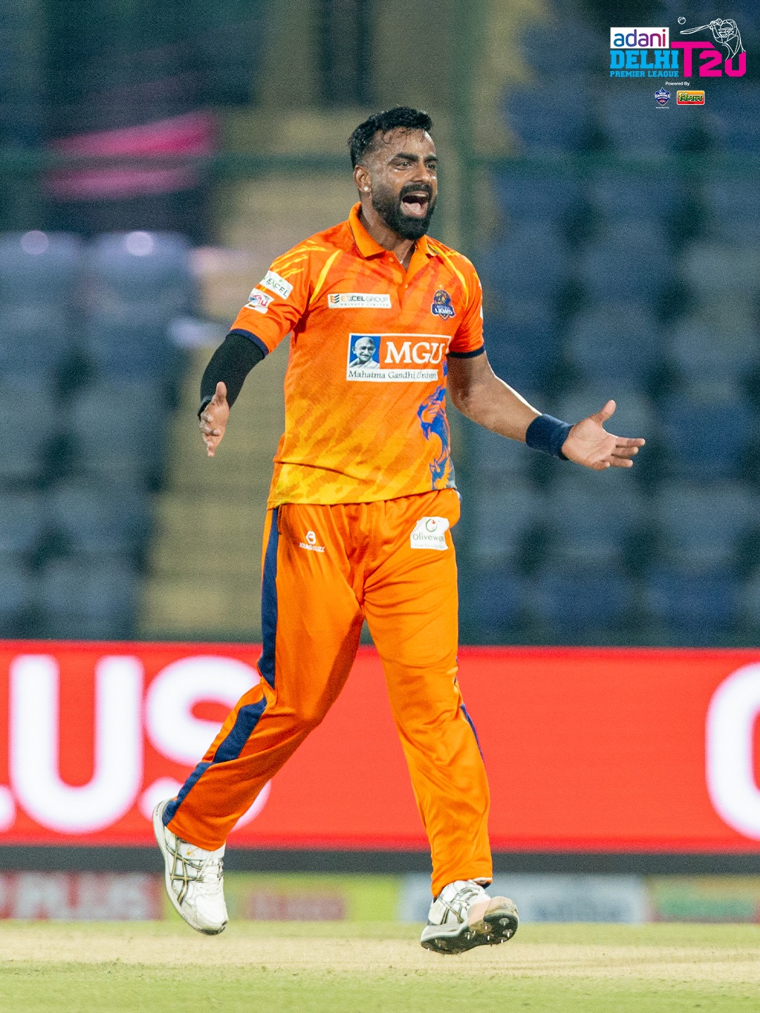 Cricket player celebrating